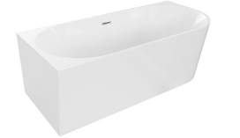 Laisvai pastatoma kairioji kampinė vonia Mexen Mia 170 x 80 cm, balta, chromo perpildymas - 52691708000L-01
