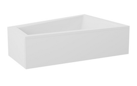 Vonios uždanga Besco INTIMA 160 P/L, OAIT-160-NS, 160 x 65 cm, balta blizgi