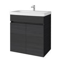 Vonios spintelė su praustuvu Riva SA63-10E, Woodflow Ash