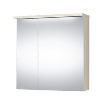 Pakabinama spintelė su veidrodžiu, LED apšvietimu, kištukiniu lizdu Riva SV70RV-2, Beige Matinė