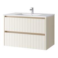 Vonios spintelė su praustuvu Riva SA 80G, Beige Matinė
