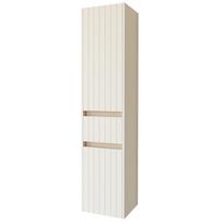 Ūkinė spintelė su 2 durelėm ir stalčiumi Riva SU 38G, Beige Matinė