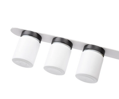 Magnetiniai indeliai Silwy ALL WHITE, FM-192-WWB-SM, 192 ml, su juostele WHITE