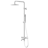 Termostatinė vonios/dušo sistema Corsan Lugo, CMN01TCHW, chromas