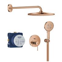 Potinkinė dušo sistema Grohe Essence, su „Rainshower Mono 310, 25287DA0, poliruoto blizgaus vario