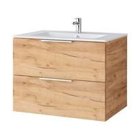 Vonios spintelė su praustuvu Riva SA700-6 Gold Craft Oak, chromo