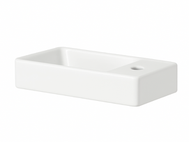 Praustuvas KAMĖ MINI, MN400220W, 40x22 cm, keraminis
