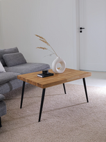 Ąžuolinis kavos staliukas Bold Frame NORDIC SVARTKAFFE, natūralus ąžuolas, 110 cm