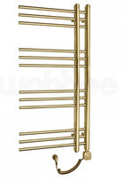 Elektrinis rankšluosčių džiovintuvas SAPHO WOBBEE GLASTON GOLD PVD 50x100 cm, su laidu, dešinis