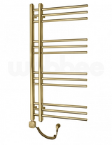 Elektrinis rankšluosčių džiovintuvas SAPHO WOBBEE GLASTON GOLD PVD 50x100 cm, su laidu, kairinis