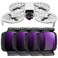 K&F Concept DJI Flip Filter 4PCS (ND8&PL+ND16&PL+ND32&PL+ND64&PL ), anti-reflective green coating on