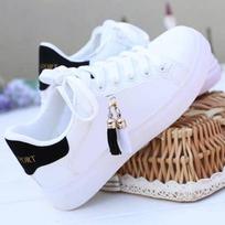 Women Fashion Shoes Outdoor Casual Flat Mesh Shoes Women Lightweight Cute Breathable Skateboard Shoes 35 juoda
