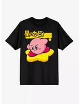 Kirby Mens Kirby Warp Star Kanji Black Shirt New, M