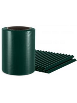 Tvoros juostos rinkinys Mikko 35x0.19 m (450 g/m²) + 28 klipsai, žalias