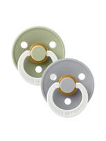 BIBS čiulptukas Round, 2vnt, (Sage glow/Cloud glow), 18+ mėn