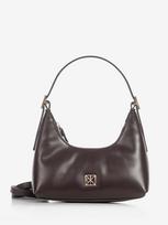 CALVIN KLEIN Moteriška rankinė, EMBLEM LEATHER MINI SHOULDER BAG