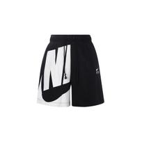 Nike Air Letter Print Large Logo Sports Lace-Up Mid-Rise Casual Shorts Women shorts Black FN2247010 S