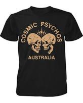 Cosmic Psychos grupės roko juodi marškinėliai trumpomis rankovėmis S-4XL BL1945 L