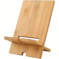 1pc/2pcs Wooden Desktop Phone Stand - Clamp Holder for All Smartphones, Ideal for Office Organization & Charging Station, Phone Holder for Desk 1pc