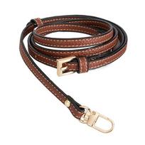 Madingas odinis peties dirželis mini rankinei, diržas, crossbody krepšių aksesuarai, rankinės keičiami dirželiai, DIY dalys ruda