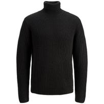 Megztinis su kaklu vyrams, Juoda, Bleecker knit roll neck