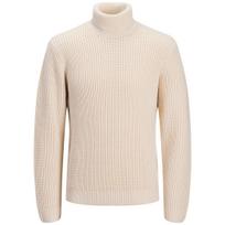 Megztinis su kaklu vyrams, Smėlio, Bleecker knit roll neck