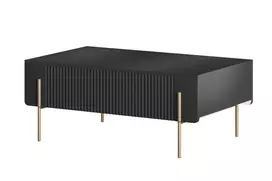 Coffee Table Malmi - Black / Gold Legs