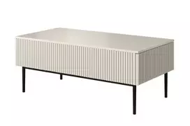Coffee Table Nicole - Cashmere / Black Legs