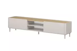 Tv Set Elivo 220 cm - Cashmere / Oiled Oak / Cashmere Legs
