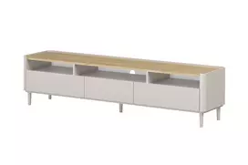 Tv Set Elivo 200 cm - Cashmere / Oiled Oak / Cashmere Legs