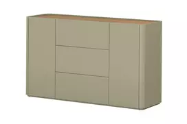 Chest Of 2 Door Elivo With Drawers - Eucalyptus / Baltic Dune Oak