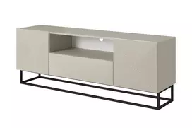 Tv Set Asha 167 Cm With Metal, Black Legs - Cashmere