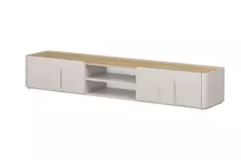 Tv Set Amilio 220 Cm - Cashmere / Oiled Oak / Cashmere Handles
