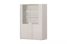 Vitrine Amilio - Cashmere / Oiled Oak / Cashmere Handles