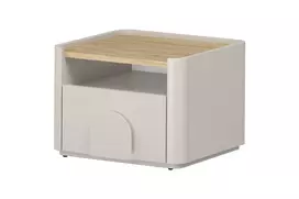 Night Stand Amilio - Cashmere / Oiled Oak / Cashmere Handles