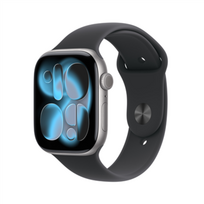 Apple Watch 11 GPS 46mm Sport Band M/L, space grey/black (MEV44ET/A)