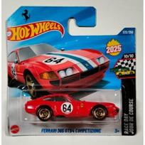 Hot Wheels Mainline Modeliukas Ferrari 365 GTB4 competizione red short card