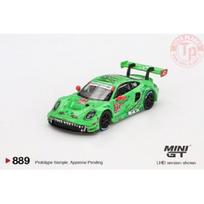 Mini GT Modeliukas 1/64 2024 Porsche 911 (992) GT3R #77 AO Racing Daytona 24 HRS 2nd Place, green