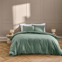 Žalios spalvos dvigulė/itin ilga patalynė 240x220 cm Linella – douceur d'intérieur