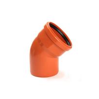 Lauko nuotėkų alkūnė WAVIN 160 x 45°