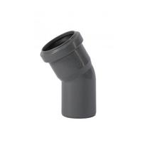 Vidaus nuotekų alkūnė WAVIN Optima 50 x 22°, pilka