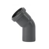 Vidaus nuotekų alkūnė WAVIN Optima 50 x 45°, pilka