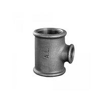 Trišakis redukuotas ketinis GRODITZER FITTINGS (A.L.) 2"" x 1 1/4"" x 2"", juodas