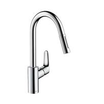 Virtuvė (plautuvės) maišytuvas su ištraukiamu snapu HANSGROHE Focus, 31815000