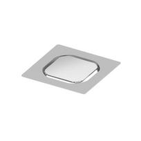 Nerudijančio plieno grotelės skirtos natūraliam akmensui priklijuoti TECEdrainpoint S, 100 x 100 mm