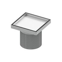 Nerudijančio plieno grotelės skirtos įklijuojamai plytelei ""plate"" TECEdrainpoint S, 150 x 150 mm