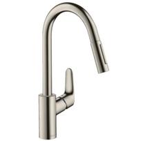 Virtuvė (plautuvės) maišytuvas su ištraukiamu snapu HANSGROHE Focus, 31815800