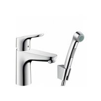 Praustuvo maišytuvas su dugno vožtuvu ir bide dušeliu HANSGROHE Focus 31927000