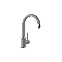 Kitchen (plautuvės) maišytuvas BLANCO MIDA-S, aliuminio metalinė su ištraukiama žarnele