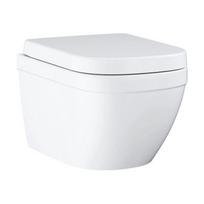 Pakabinamas unitazas GROHE Euro Ceramic Rimless su sėdyne ir softclosing dangčiu